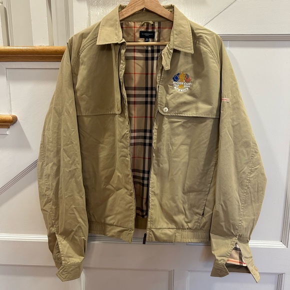 Burberry Jackets & Blazers - Vintage Burberry Golf Rider Cup 2006 Golf Jacket Tan Size women’s XL (men’s M)